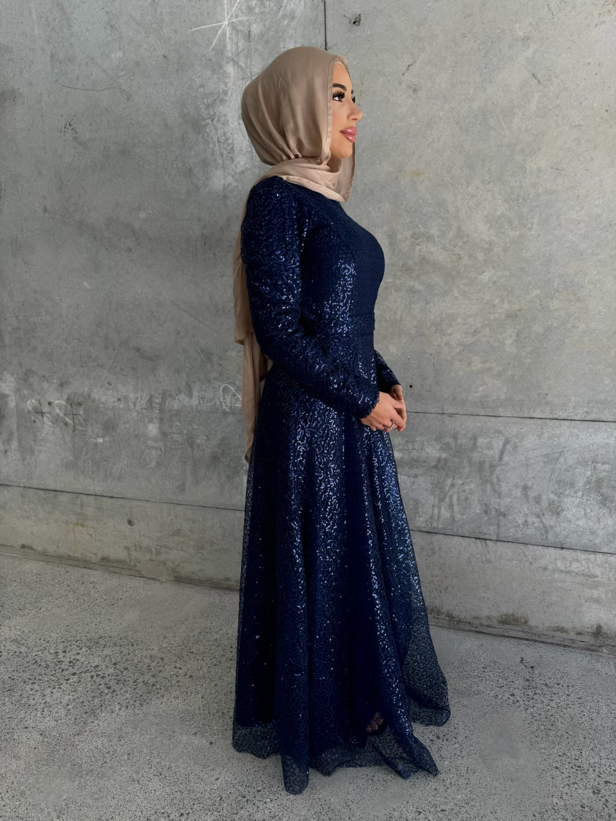 Navy Alina gown