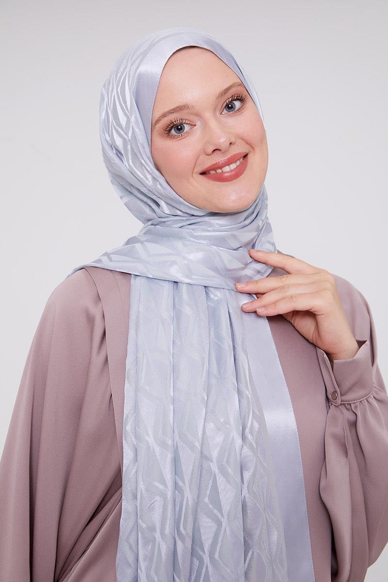 Triangle Pattern Deluxe Devore Hijab