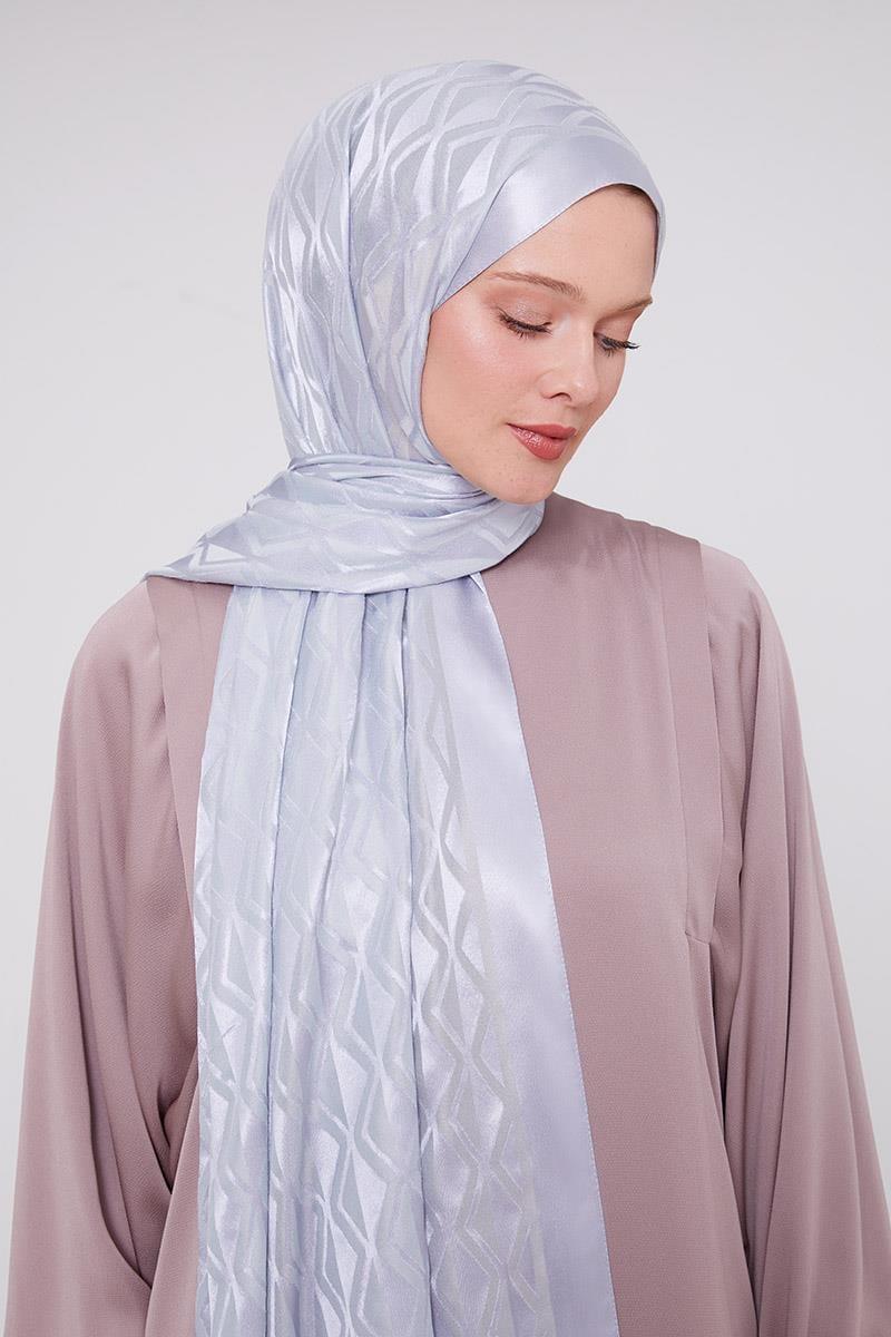 Triangle Pattern Deluxe Devore Hijab