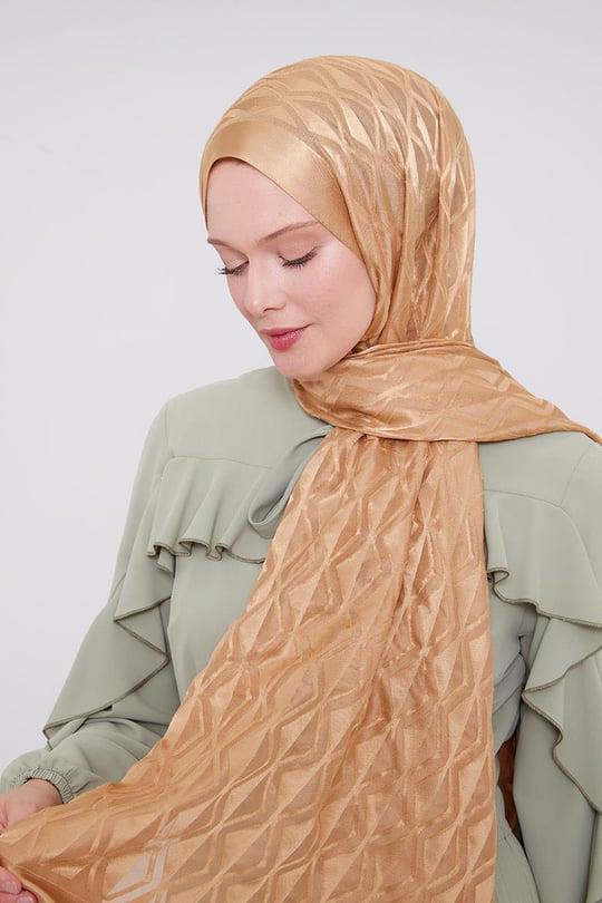 Triangle Pattern Deluxe Devore Hijab