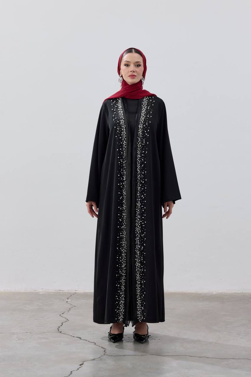 Dubai Pearl embellished Abaya