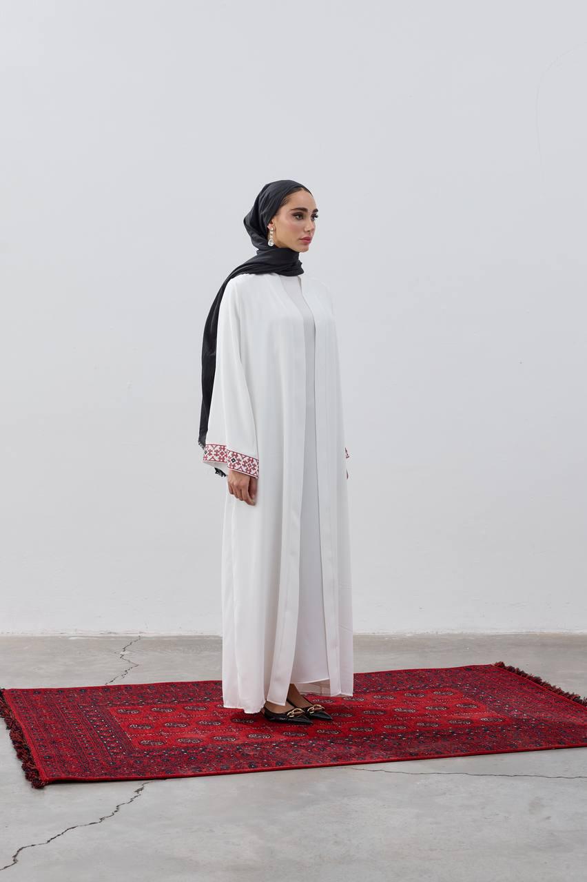 Palestine Map Modest Open Abaya