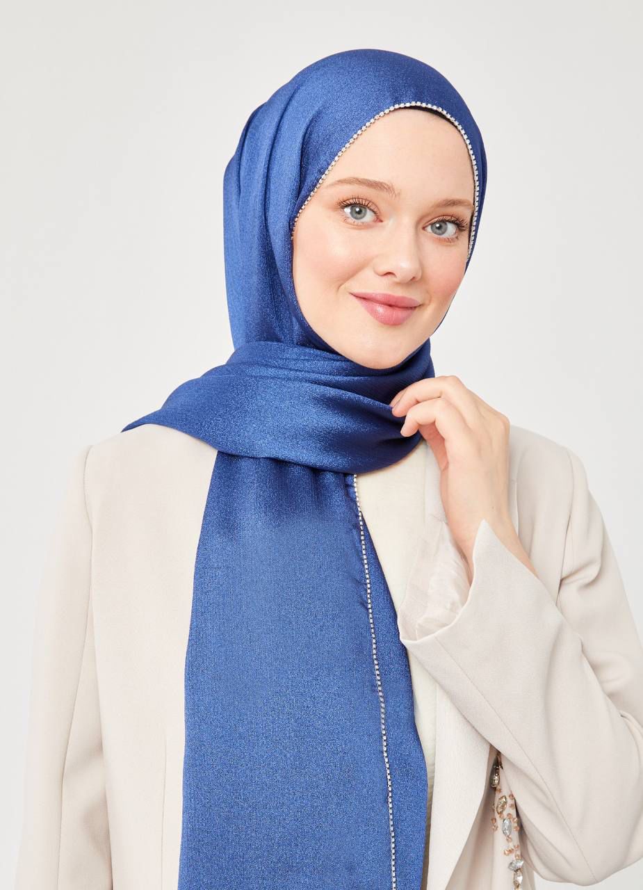 Crystal Stone Hijab – Elegant Sparkle Modest Headscarf