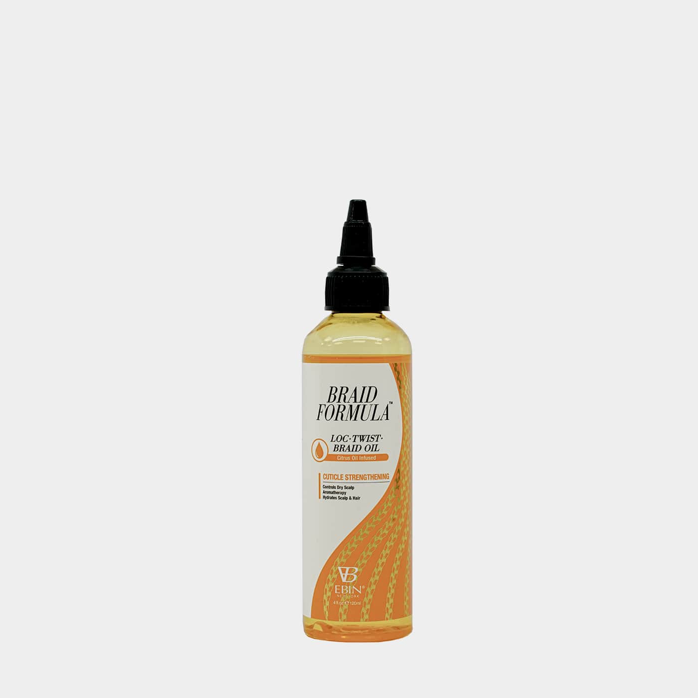 BRAID FORMULA LOC. TWIST. BRAID OIL (4OZ/120ML) - CUTICLE STRENGTHENING