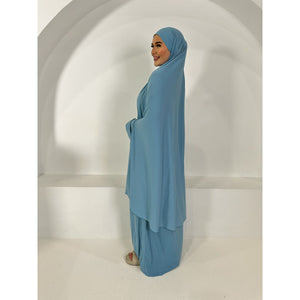 
                  
                    Fatima Tie-up jilbab in Baby Blue
                  
                