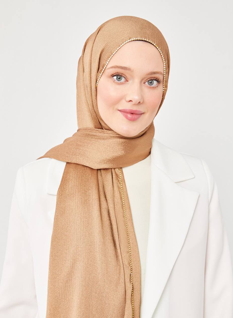 Crystal Stone Hijab – Elegant Sparkle Modest Headscarf