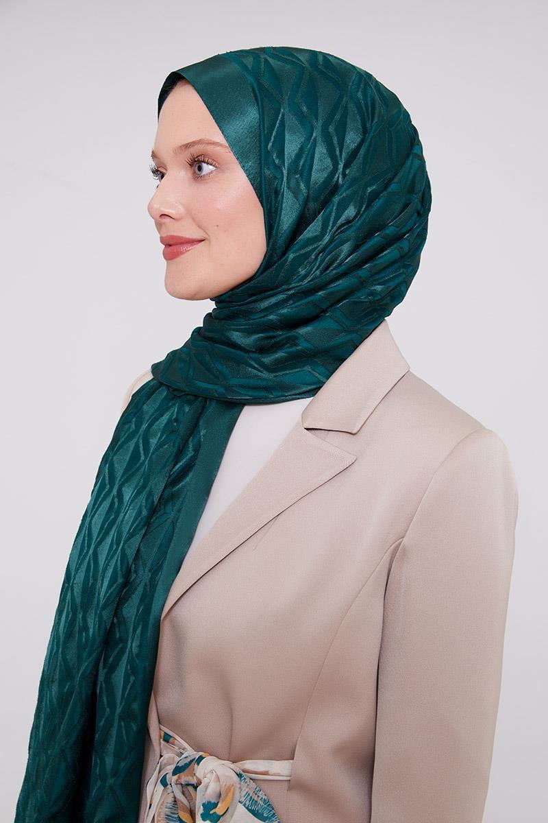 Triangle Pattern Deluxe Devore Hijab