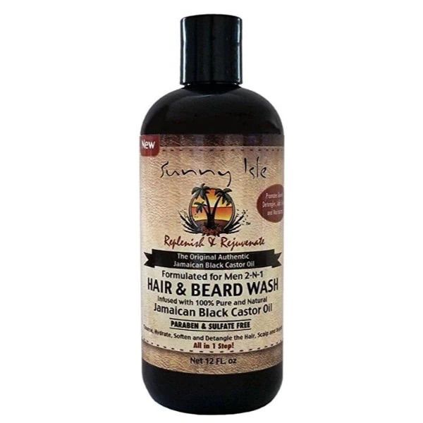 Sunny Isle Jamaican Black Castor Oil 2-N-1 Hair & Beard Wash