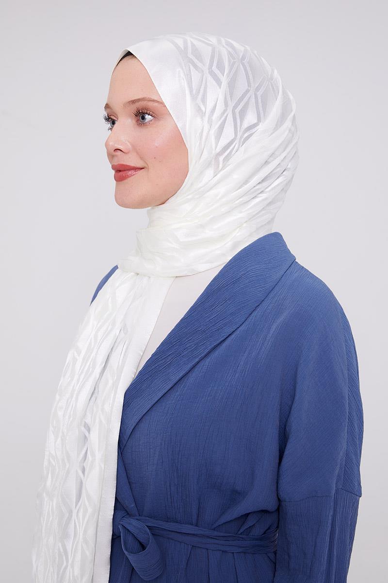 Triangle Pattern Deluxe Devore Hijab