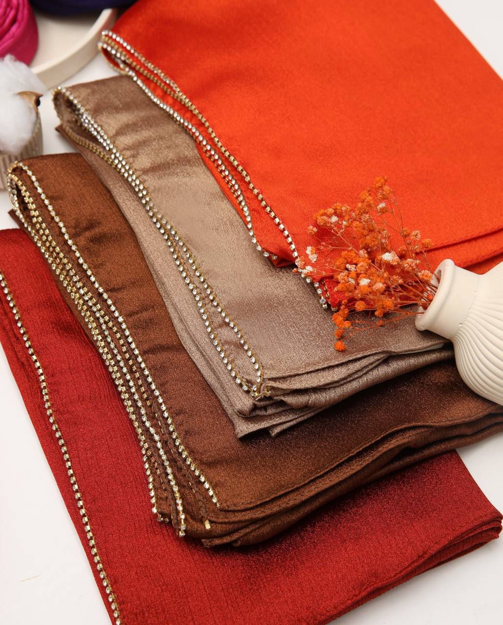 Crystal Stone Hijab – Elegant Sparkle Modest Headscarf