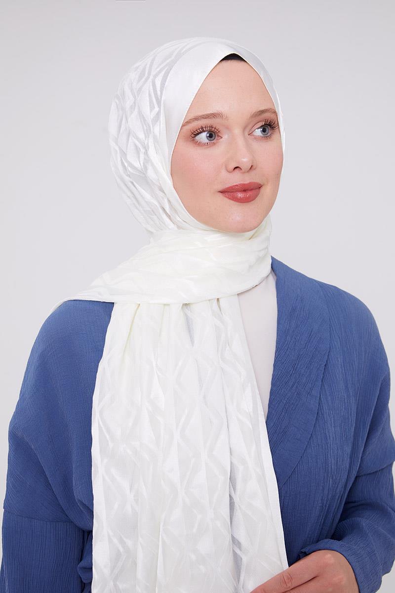 Triangle Pattern Deluxe Devore Hijab