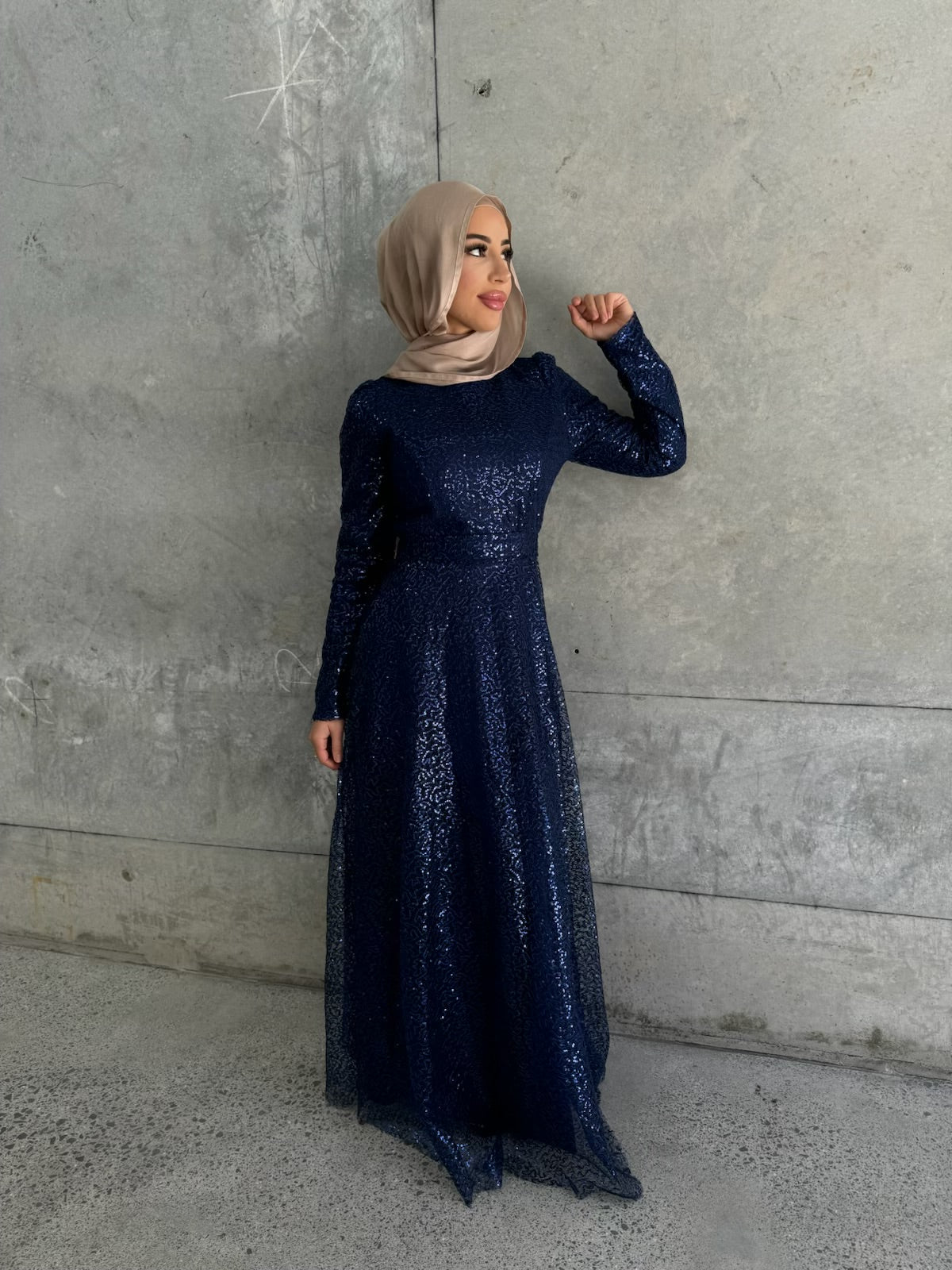 Navy Alina gown