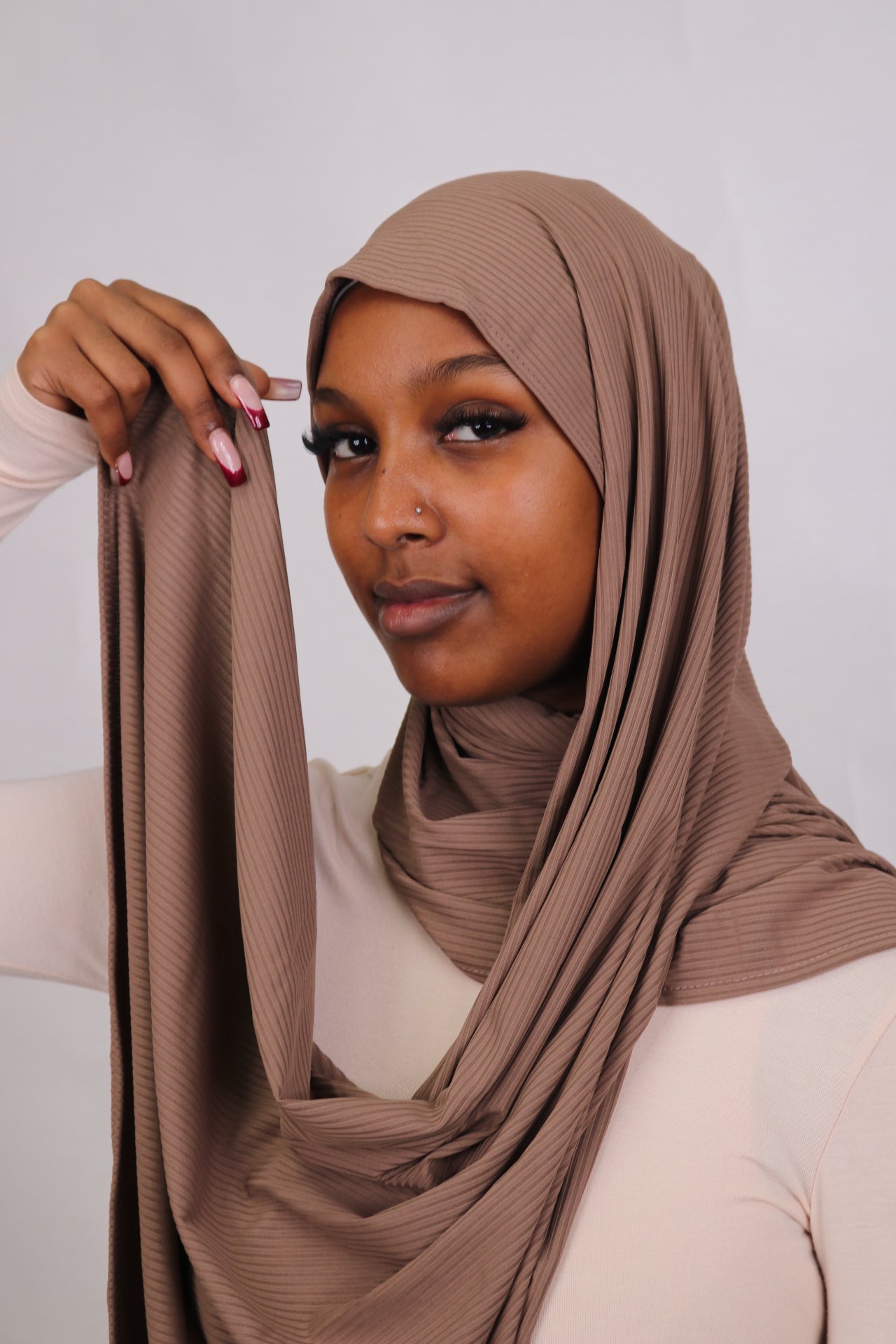 Matching Ribbed Jersey Hijab