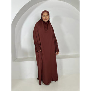 
                  
                    Safa cotton Abaya in brown
                  
                