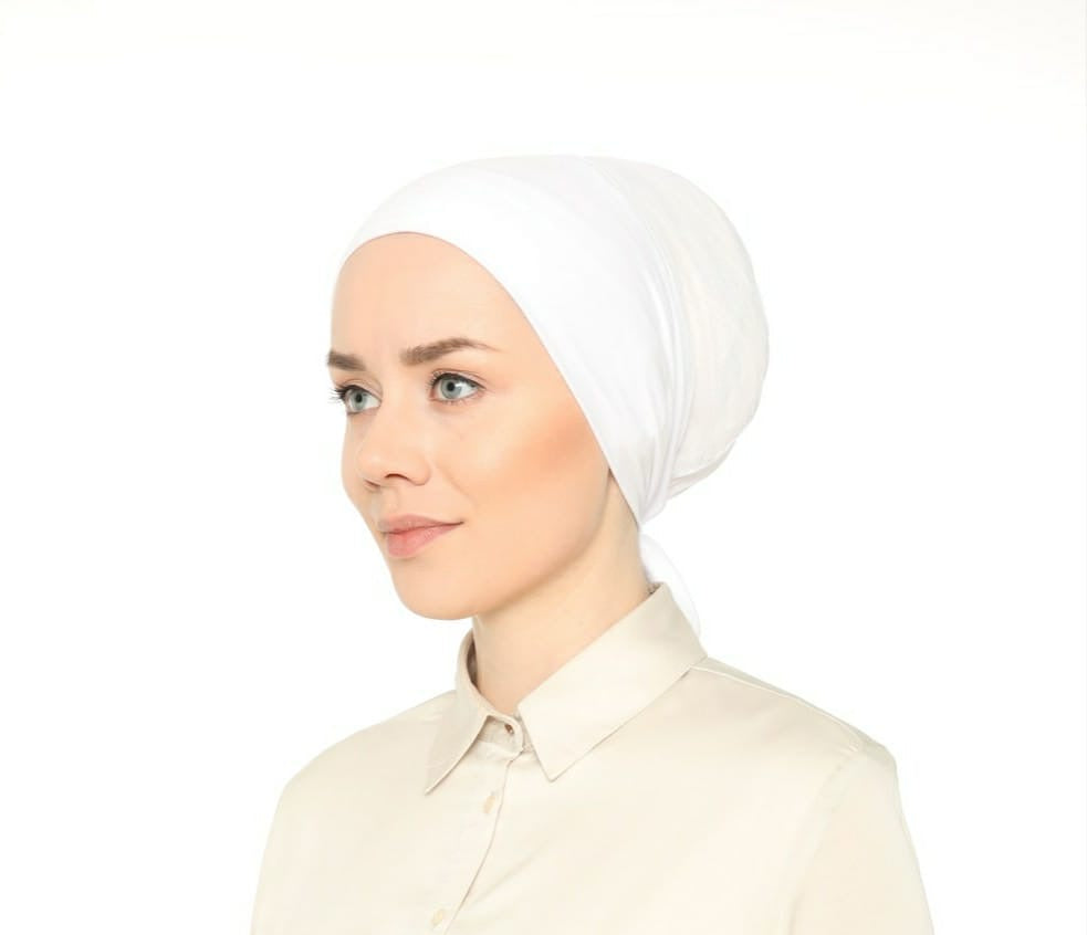 Tie-back Mesh Hijab Under cap