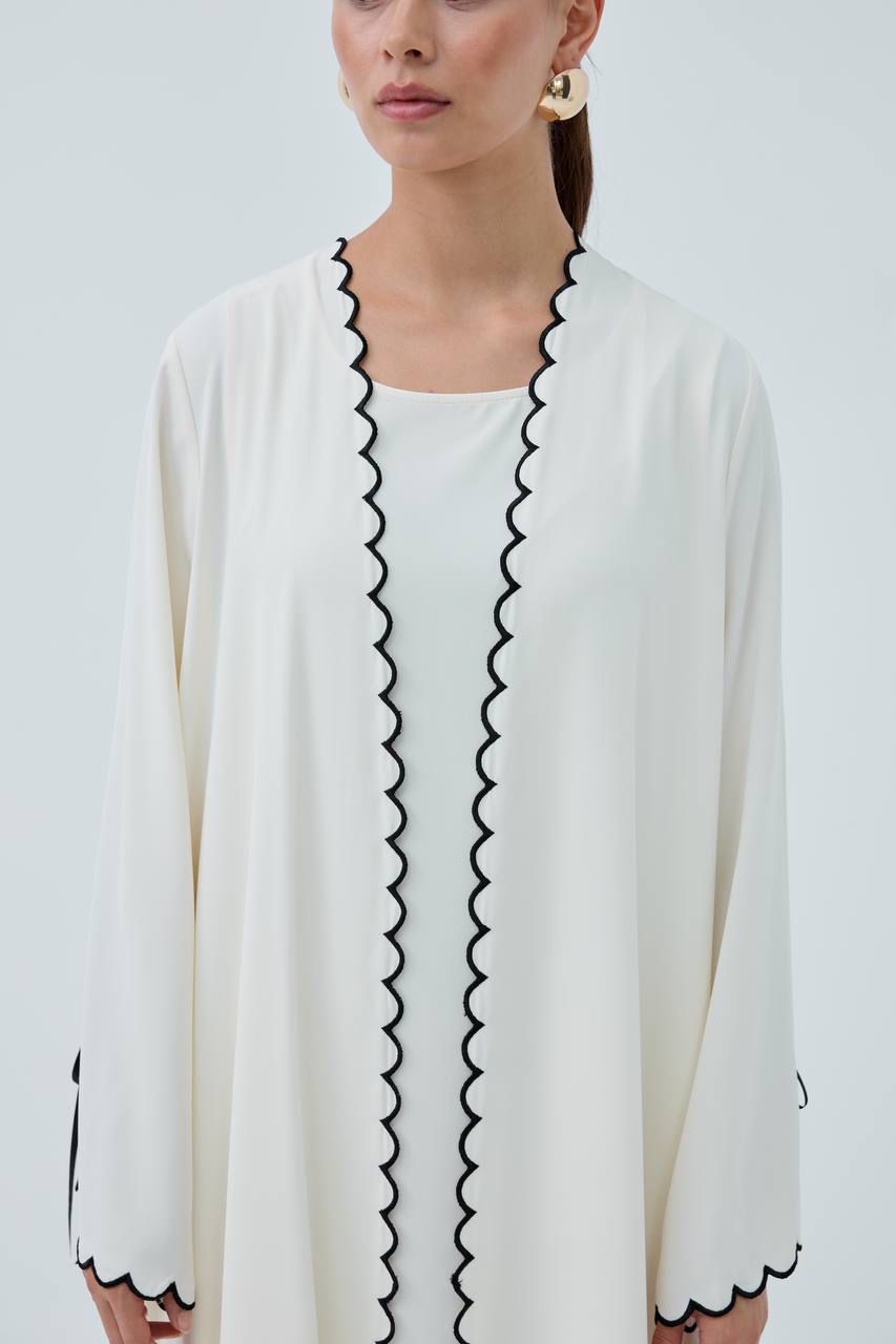 Ribbon Grace Abaya – Elegant Bow Detail