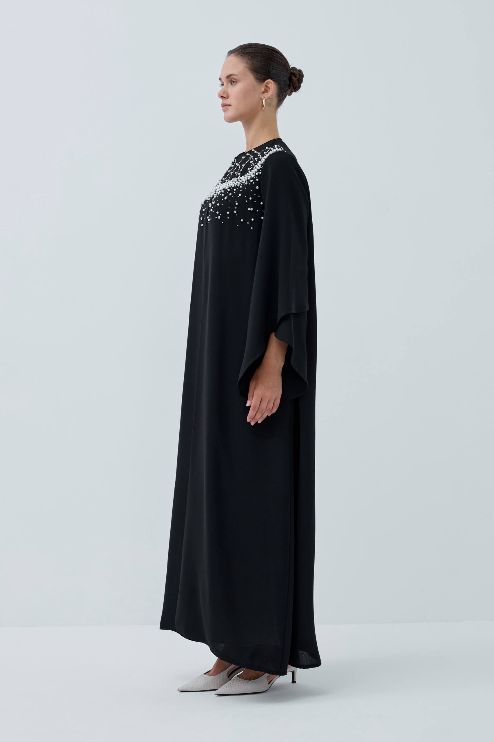 Noor Pearl Embellishments Abaya