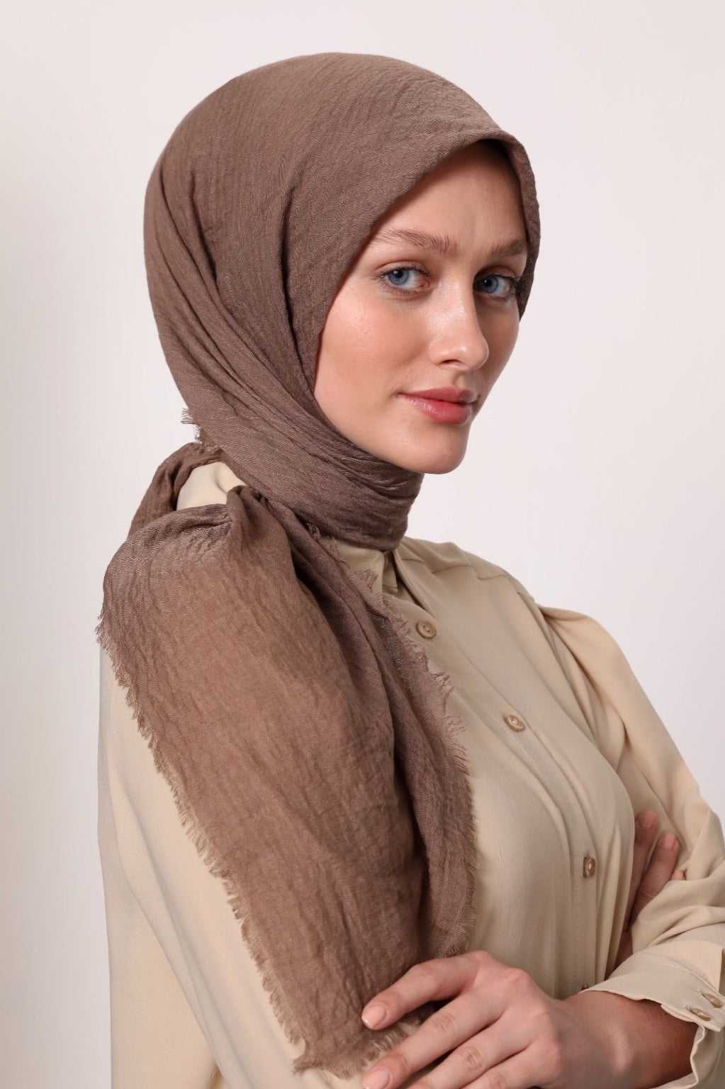 Wrinkle-Free Cotton Hijab-Square shape