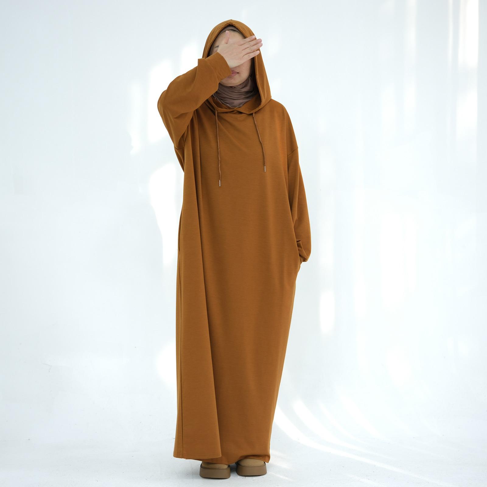 Hooded Abaya – Modest Long Sleeve Maxi Dress for Women