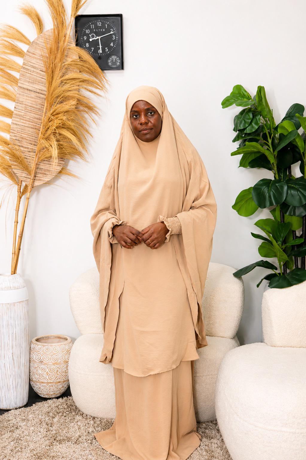 Abaya and Khimar Set – Elegant Modest Prayer Outfit for Women