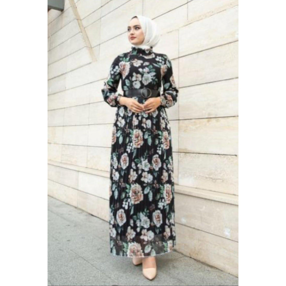 Amira floral chiffon dress