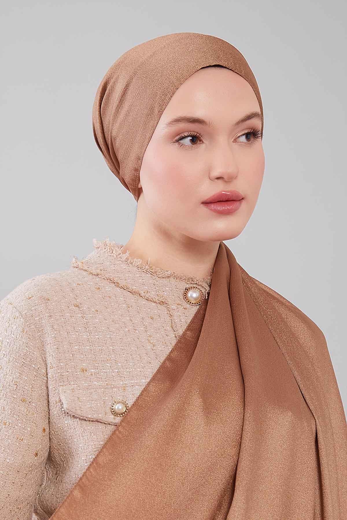 Premium Crystal Formal Hijab - Subtle Shimmer