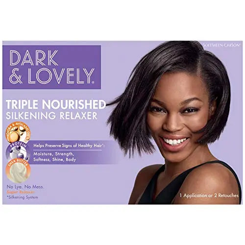 Dark & Lovely-Triple nourished silkening relaxer-Super strength