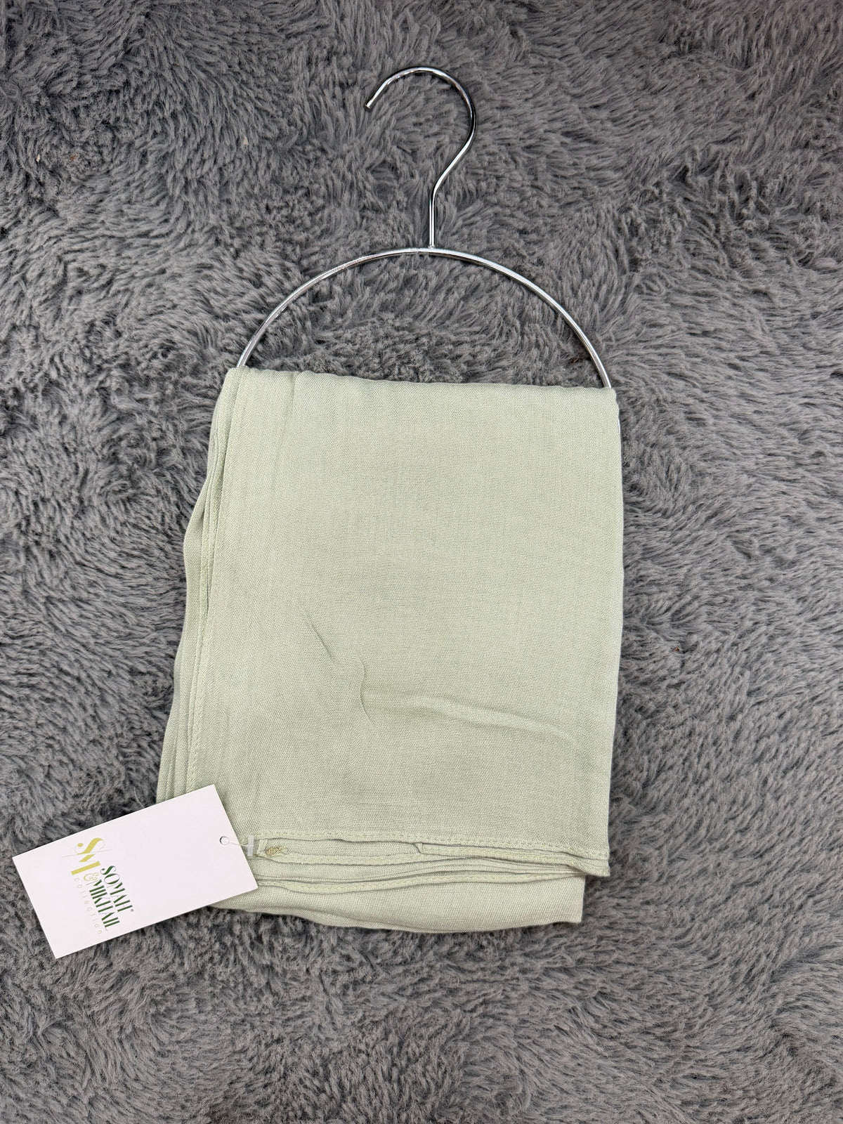 Premium Modal Hijab in Pale Sage