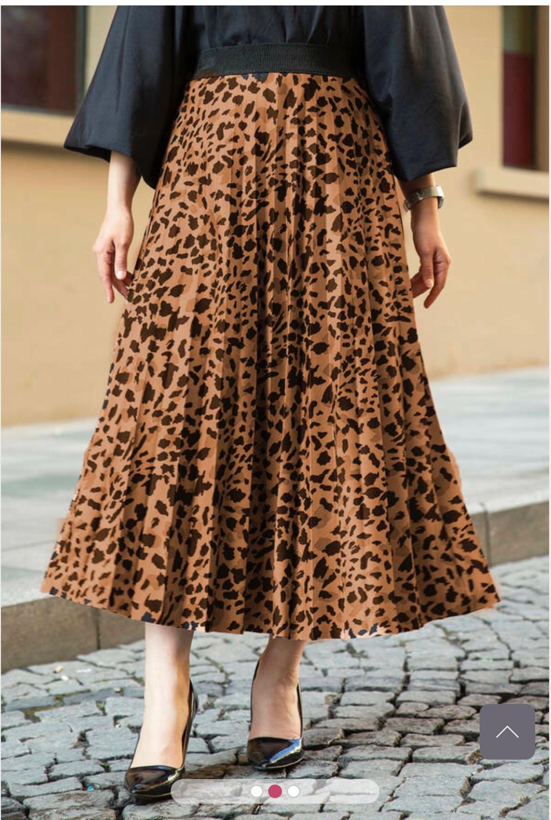 Floral Print Midi Skirt for Women