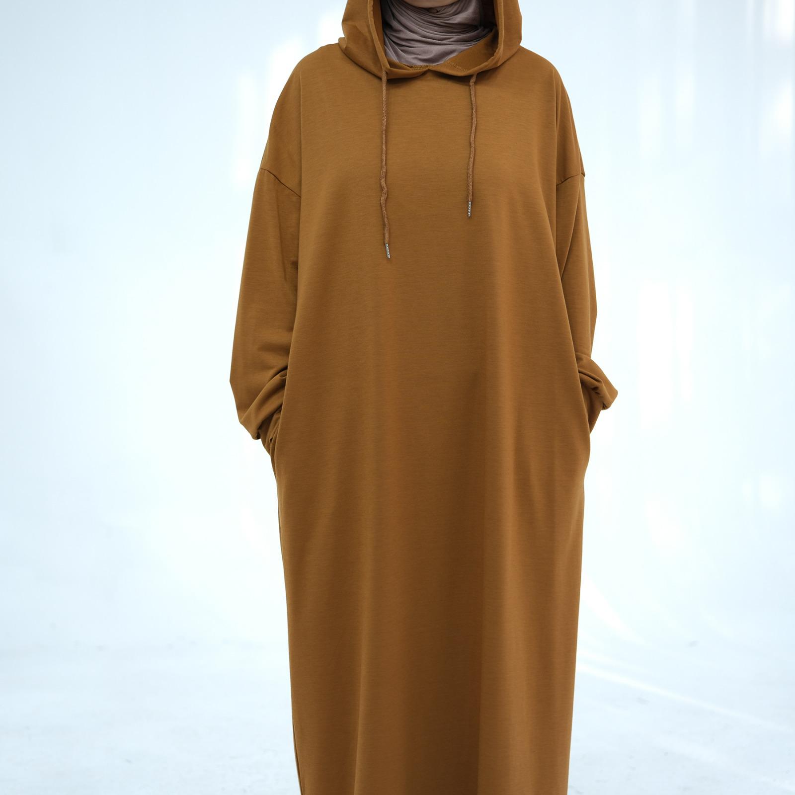 Hooded Abaya – Modest Long Sleeve Maxi Dress for Women