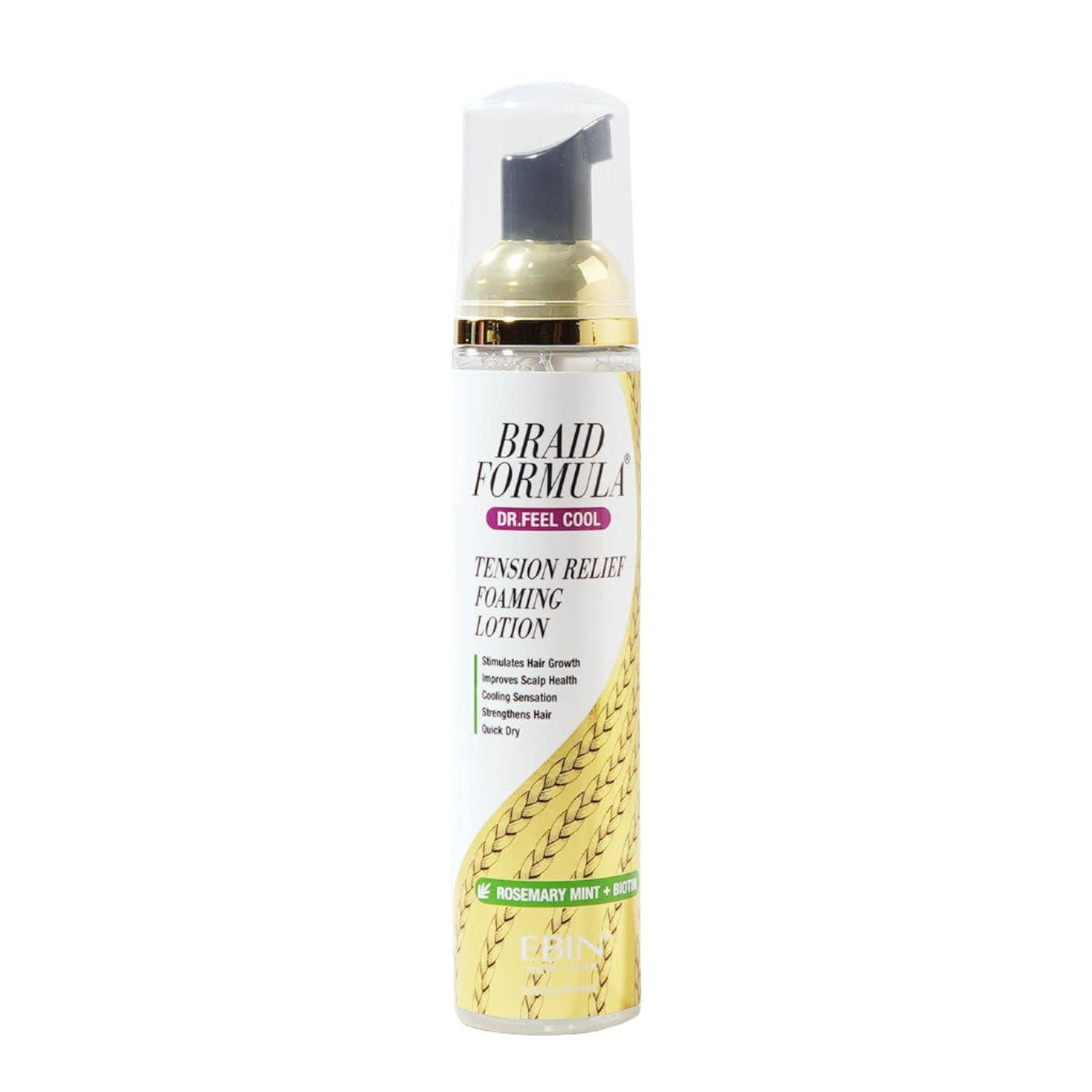 Dr. Feel Cool Tension Relief Foaming Lotion - Rosemary Mint + Biotin (100ML)