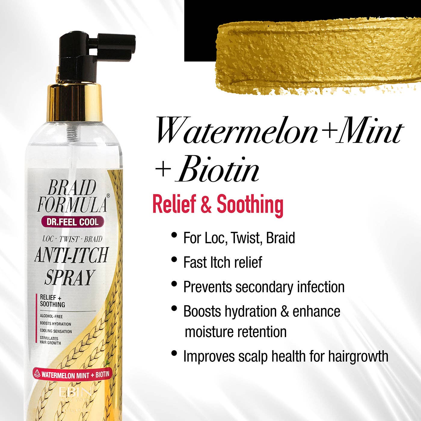 Dr. Feel Cool Anti-Itch Spray - Watermelon Mint + Biotin