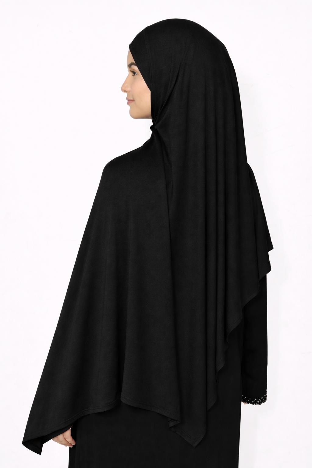 Maxi Cotton Jersey Hijab & Anti-Slip Clipped Cap Set