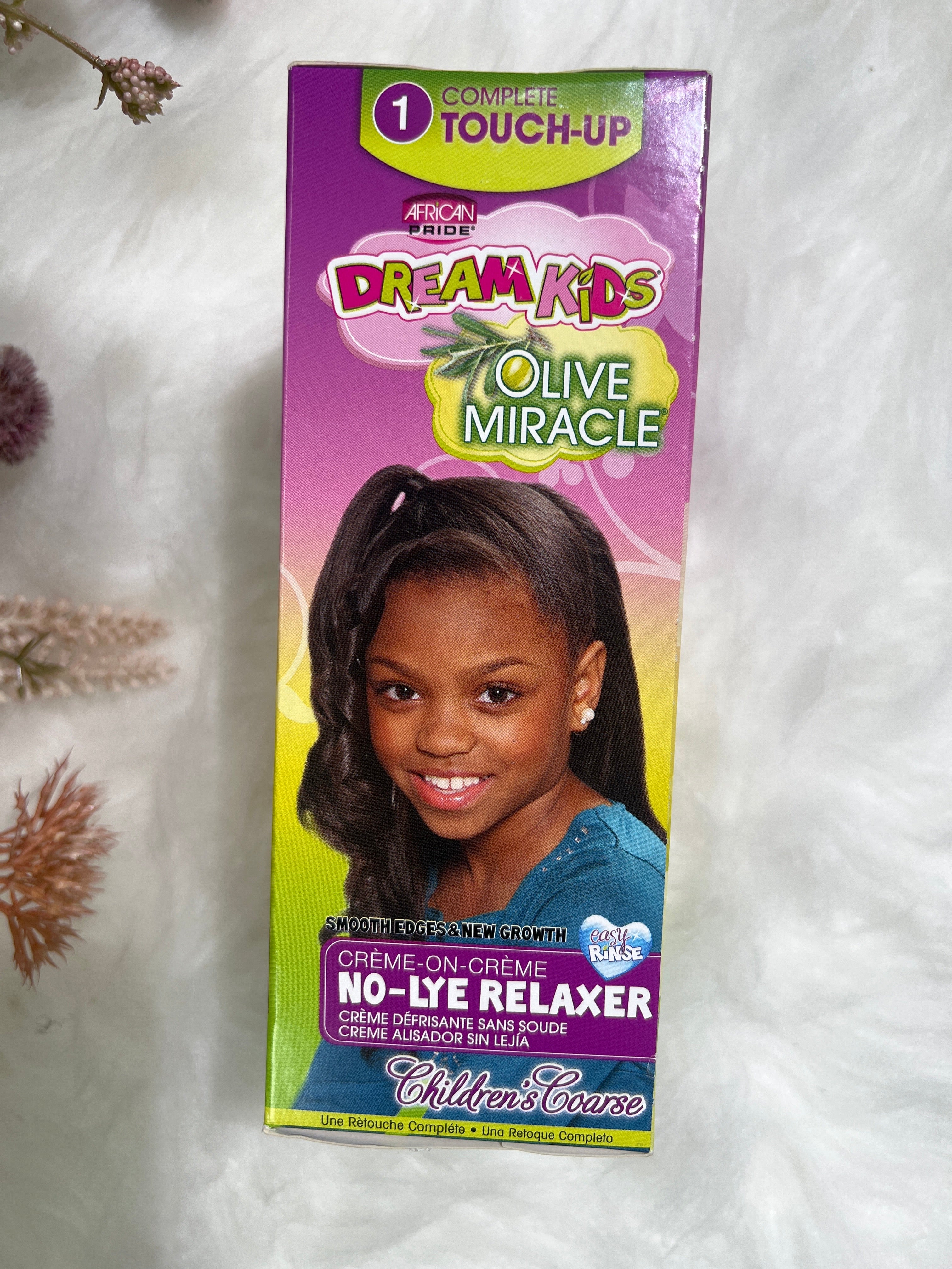 African Pride- Dream Kids Olive miracle No- Lye Relaxer/ Children's Course