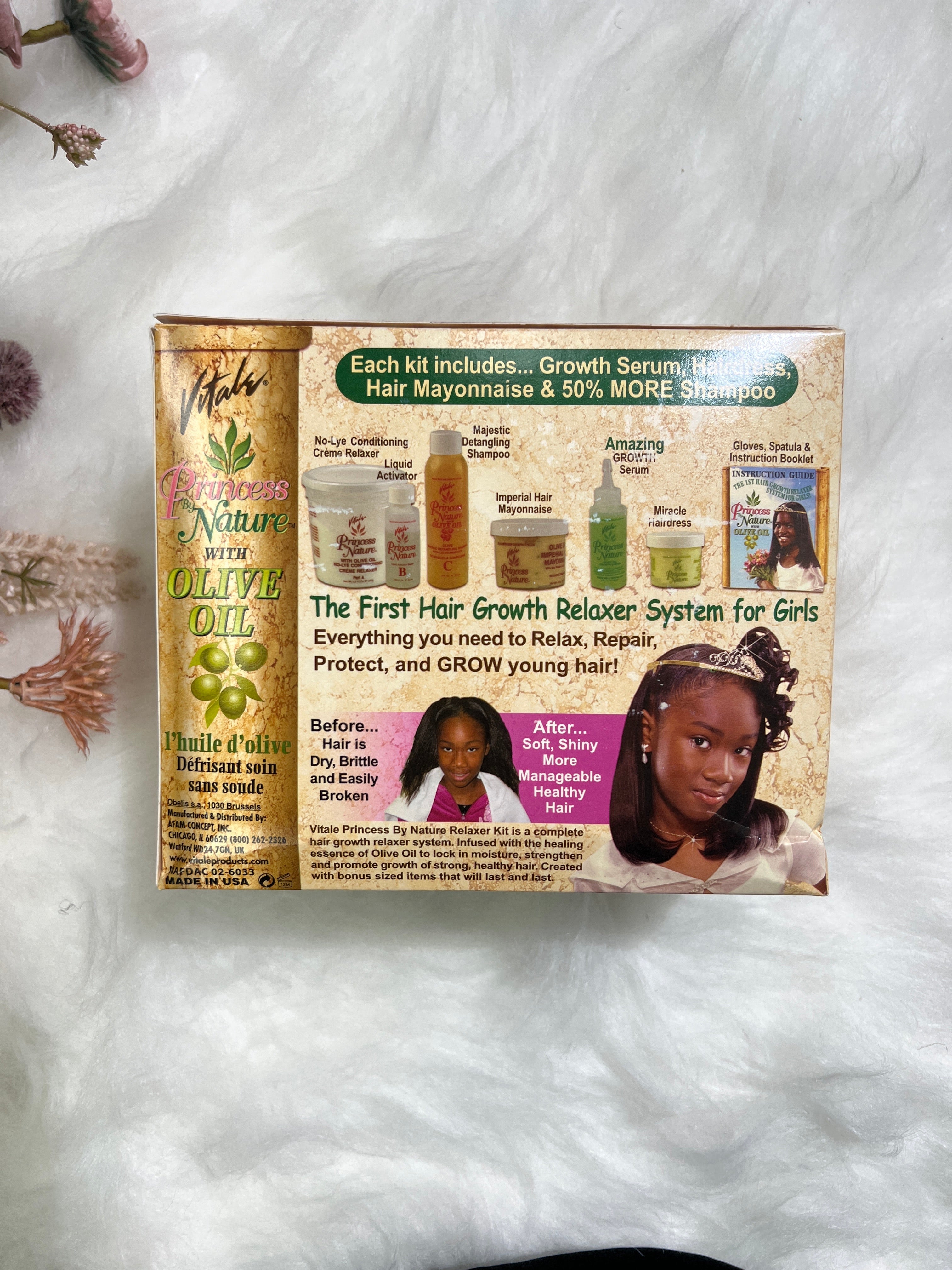 Princess by nature No-lye conditioning Crème relaxer with olive oil by Vitals/Super