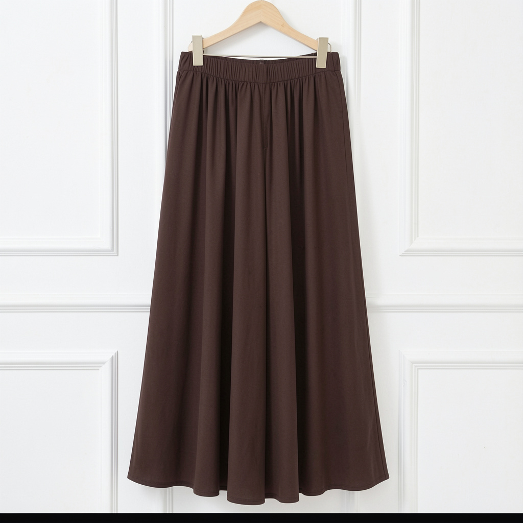 Premium Modest Wide Leg Palazzo Pants for Women – Elastic Waist Maxi Trousers