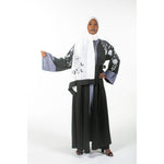 Black And White Embroidered Abaya - Somah and Mikhail