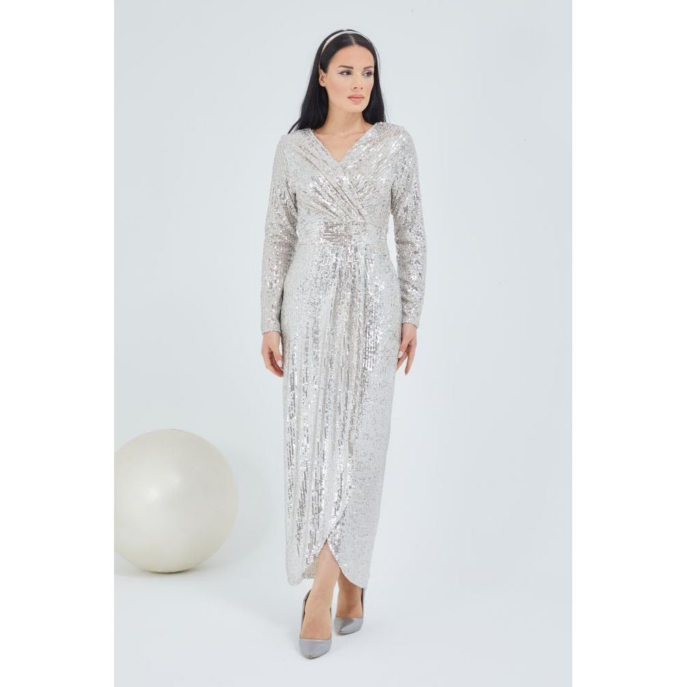 Classy evening dress-Silver - Somah and Mikhail