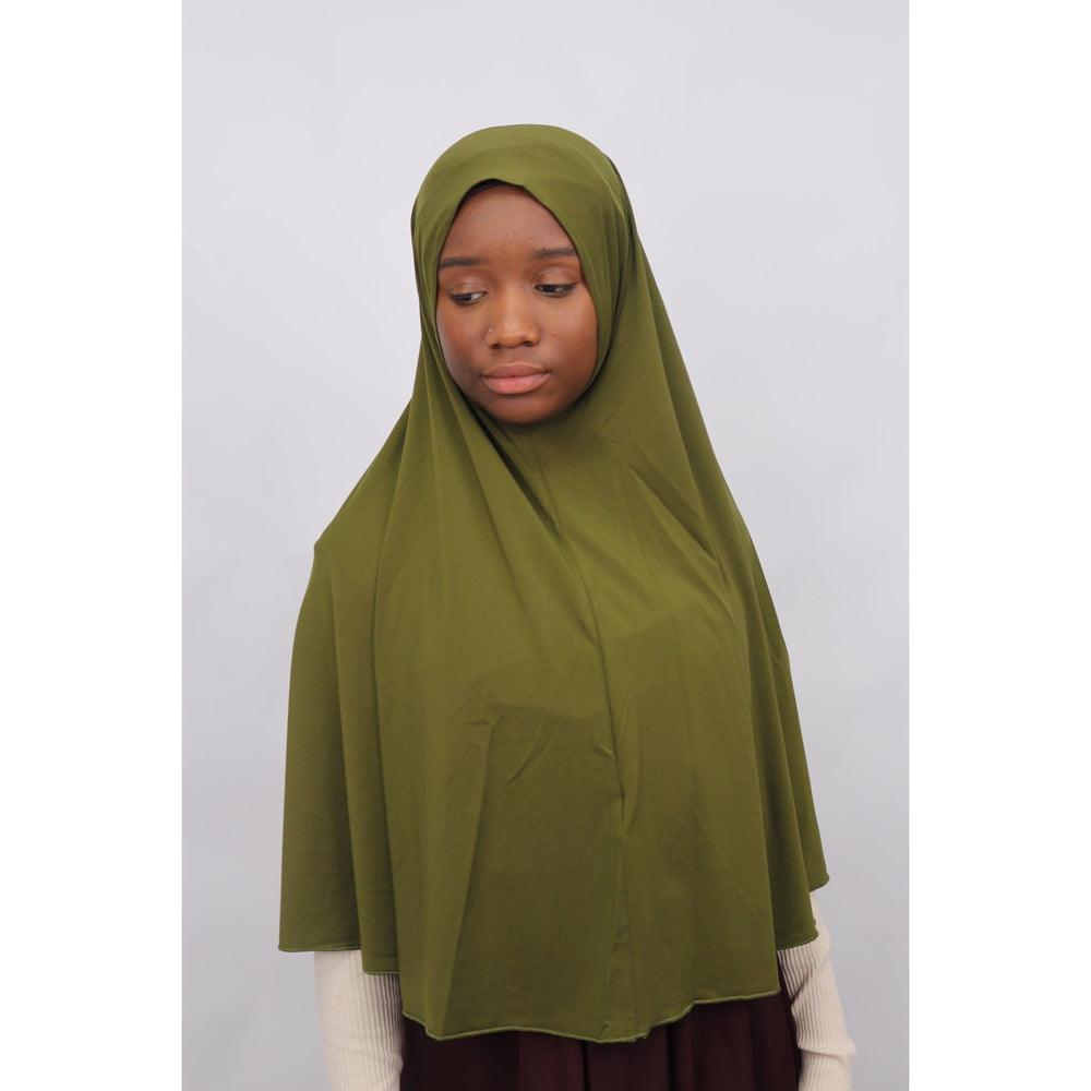 Instant prayer hijab- Elbow length-Green