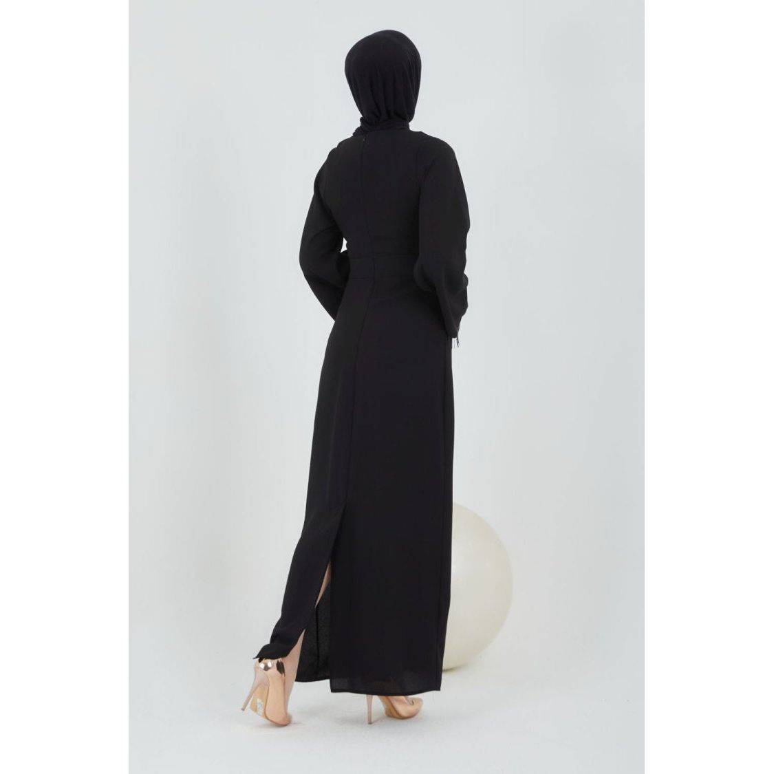 Black crepe dress - Somah and Mikhail