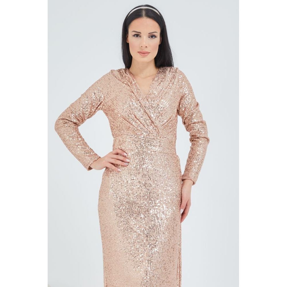 Classy evening dress-Rose gold - Somah and Mikhail