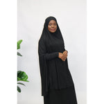 Sleeved jilbab- Black - Somah and Mikhail